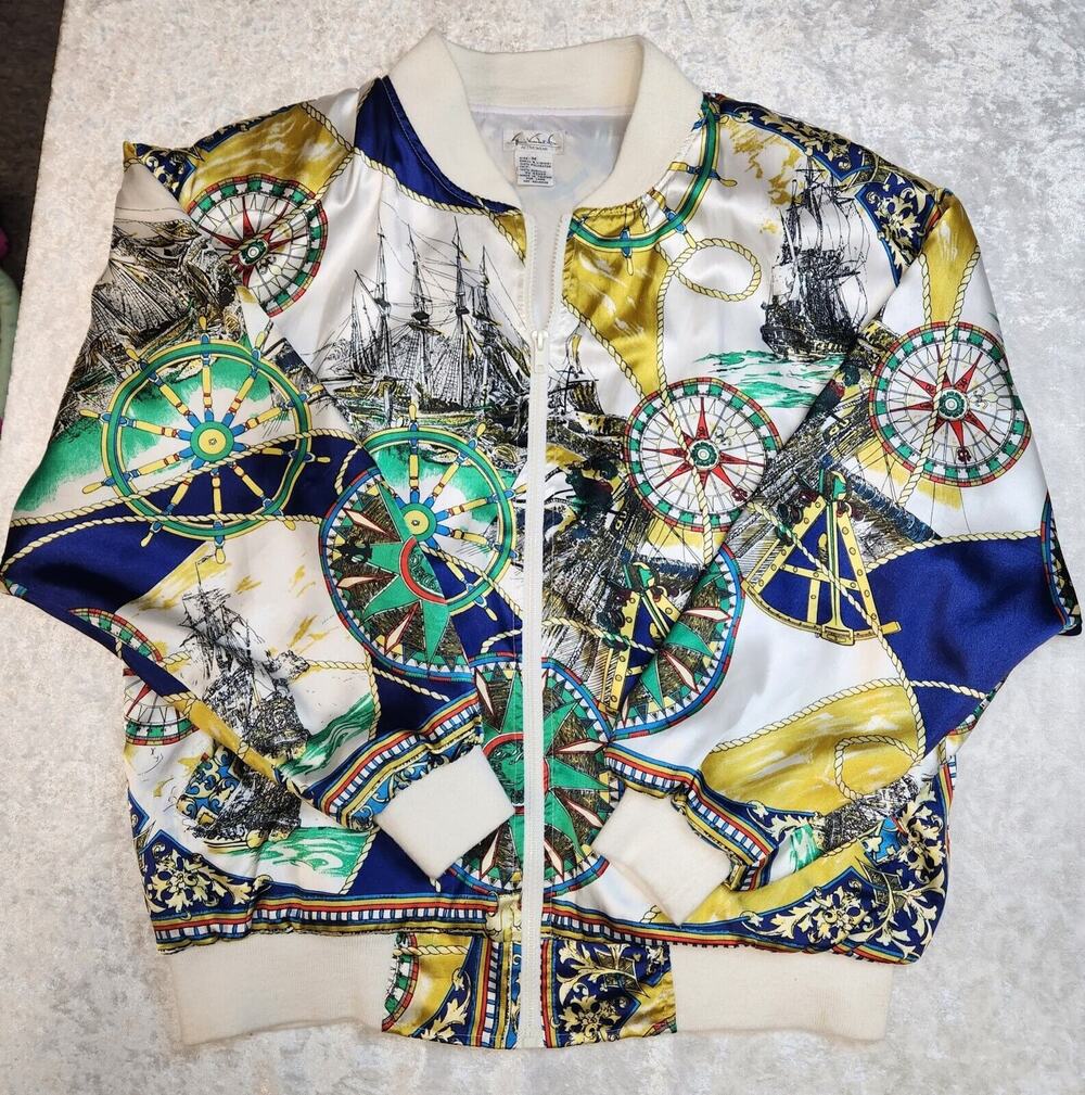 Vintage Gloria Vanderbilt Womens Windbreaker Jacket-Size M